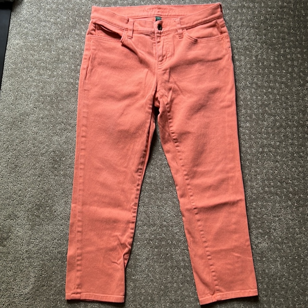 Lauren by Ralph Lauren Jeans Co. Salmon Cropped Capri Jeans Pants 4
